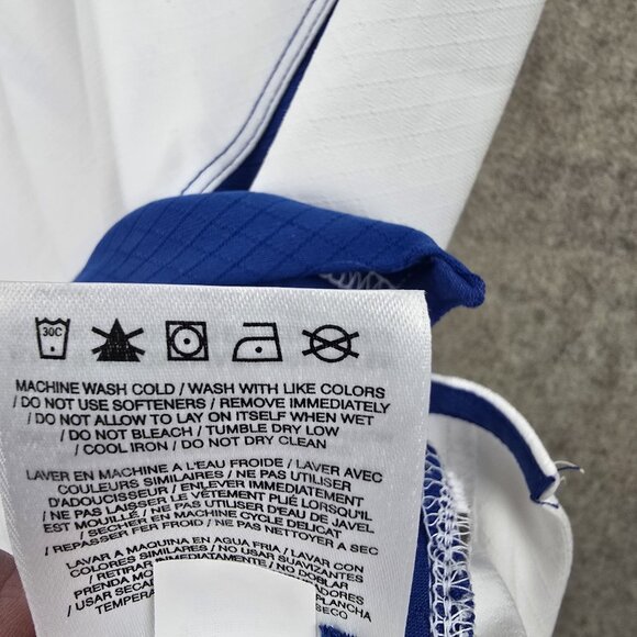 Nike Dri-Fit Kentucky Wildcats Polo Shirt White/Blue L Recycled Polyester - Picture 5 of 8